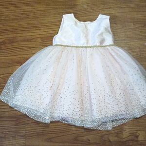 Pink and Gold Tulle Dress 24 Months